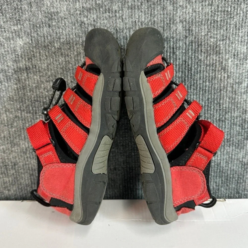 Keen Newport H2 Kids Red Black Waterproof Hiking Water Sandals Shoes Sz 1